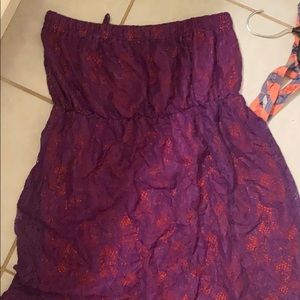 Orange and purple dress